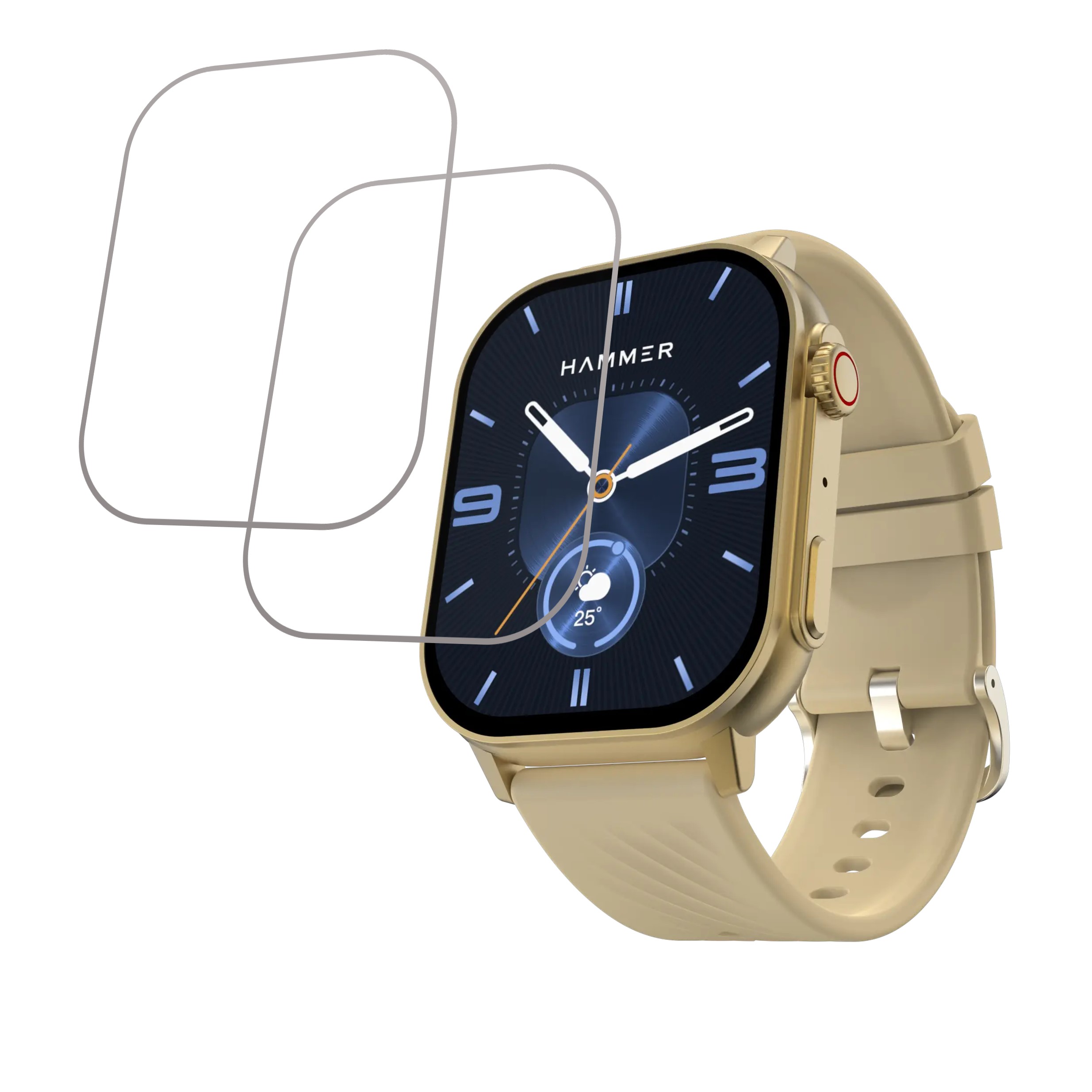 Hammer Arctic 2.04 Compatible Smartwatch Screen Protector Protective Ultra Clear Unbreakable (Flexible Screen Protector) (Pack of 02)